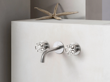 FLORA 6320310F - 3 hole wall-mounted washbasin mixer by QD Magistro Lab - view 3